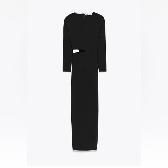 black cut-out dress zara Zara - Zw Collection Cut Out Dress - Black - M